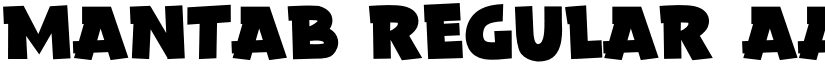 Mantab Regular font