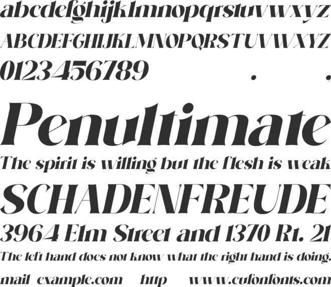 Ransley font preview