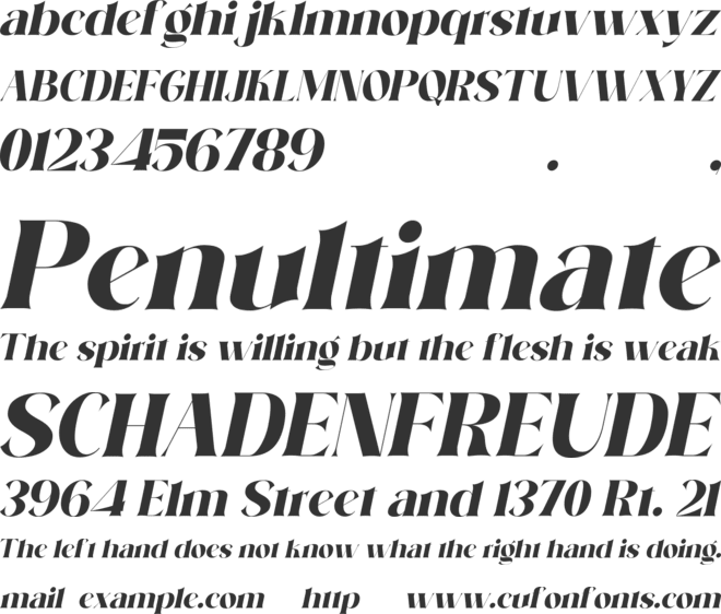 Ransley font preview