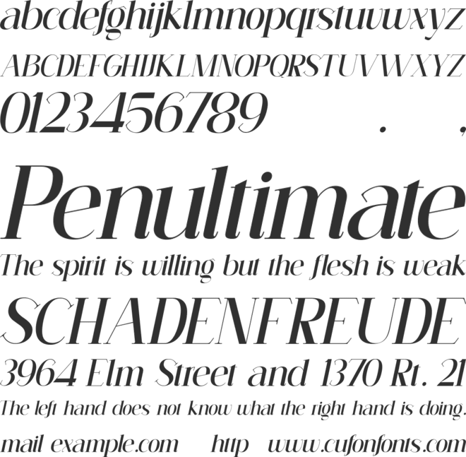 Perfect Moment font preview