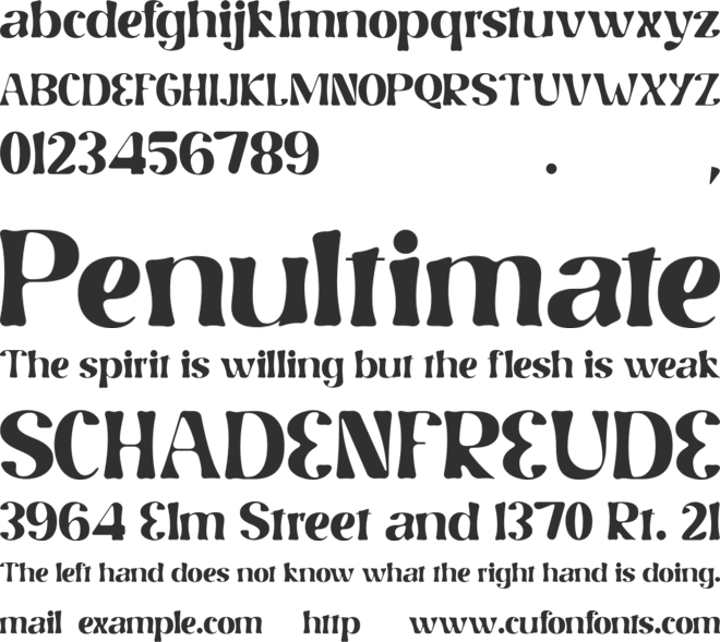 Nelliy font preview