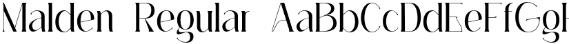 Malden Regular font