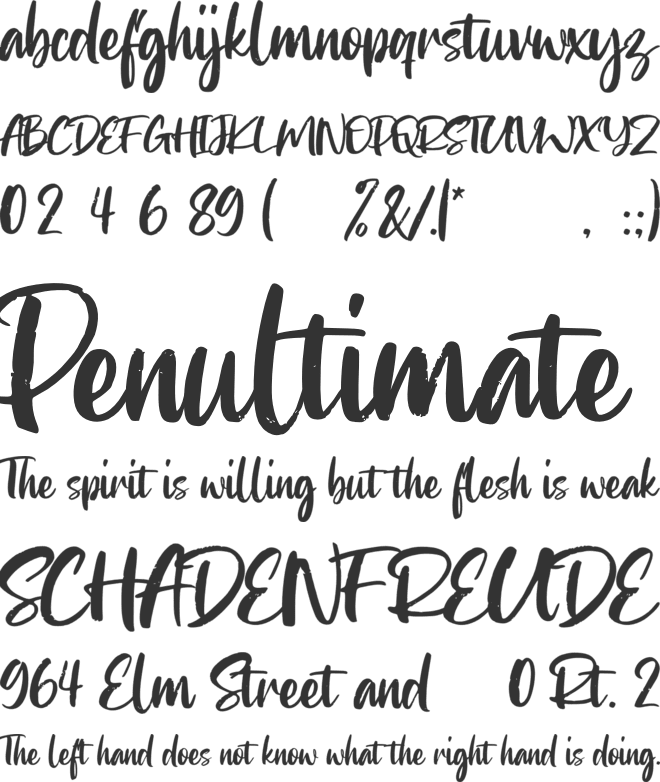 Finabilla font preview