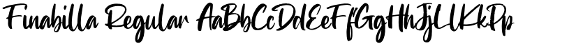 Finabilla Regular font