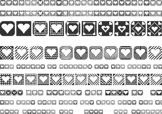 Heart Things 2 font preview