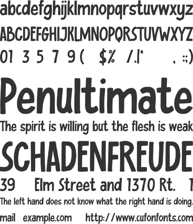 Bad Reason font preview