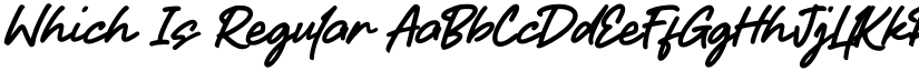 Which Is Regular font