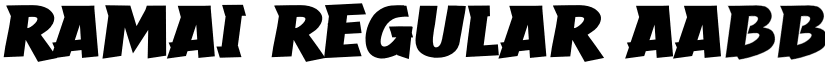 Ramai Regular font