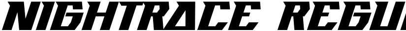 Nightrace Regular font