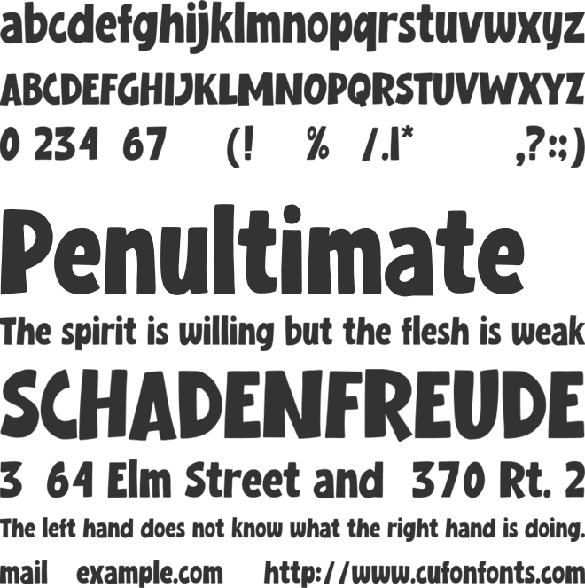 Kostanadia font preview