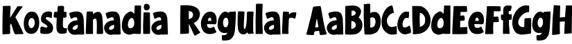 Kostanadia Regular font