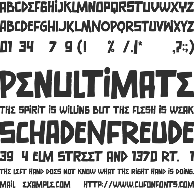 Worthless font preview