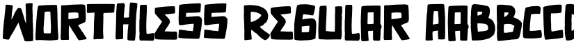 Worthless Regular font