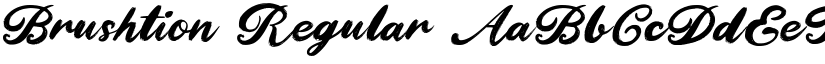 Brushtion font download