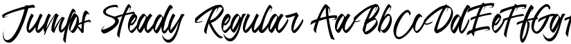 Jumps Steady Regular font