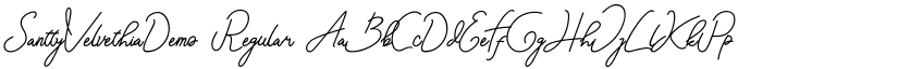 SanttyVelvethiaDemo Regular font
