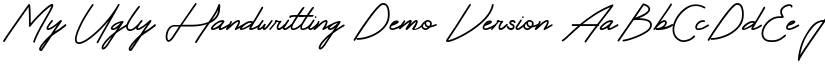My Ugly Handwritting Demo Version font