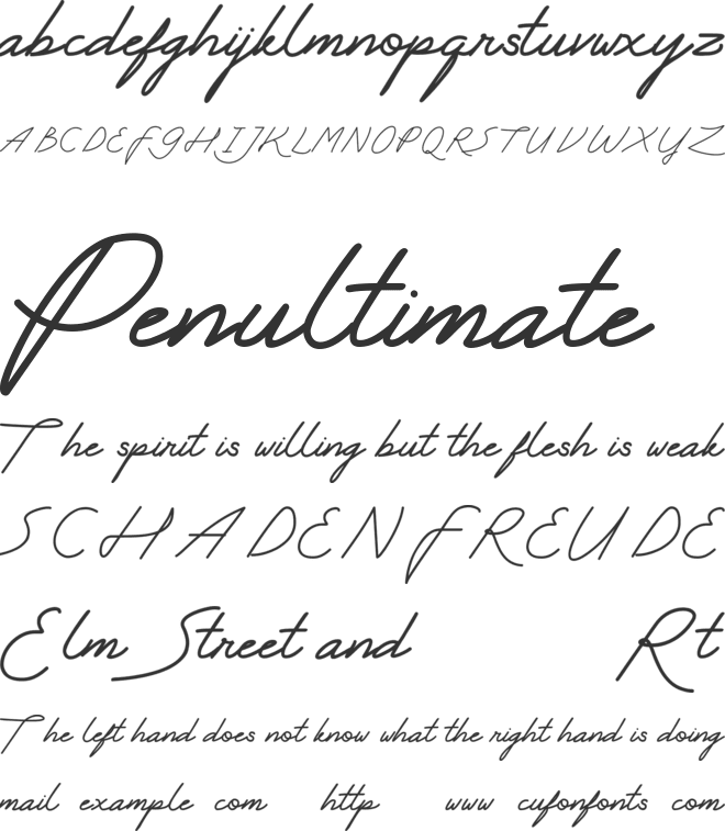My Ugly Handwritting font preview