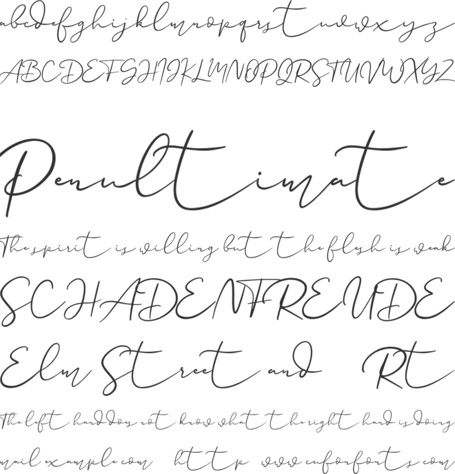 Paulina Free font preview