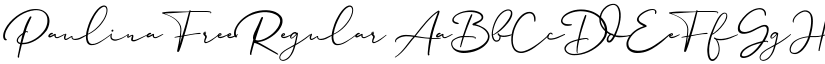 Paulina Free Regular font