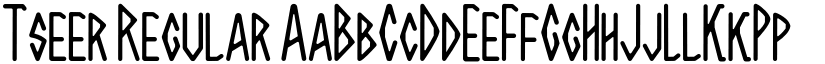 Tseer Regular font