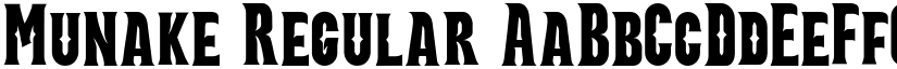 Munake Regular font