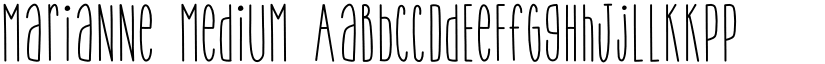 Marianne Medium font