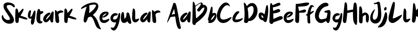 Skytark Regular font