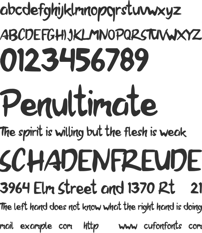 Brandall Personal Use font preview