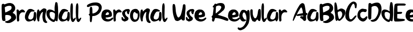 Brandall Personal Use font download
