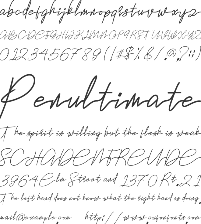 Hanabilla font preview