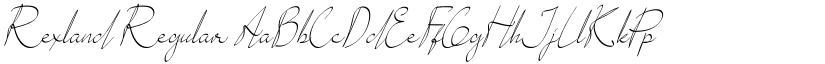 Rexland Regular font