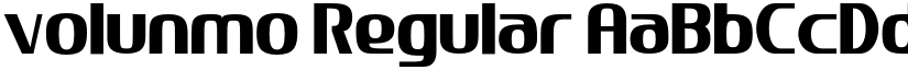 volunmo Regular font