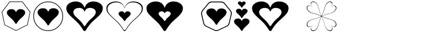 Hearts for 3D FX font