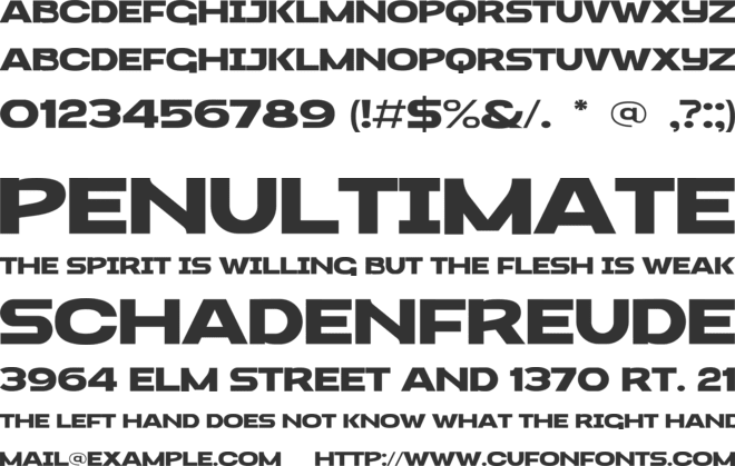 Jakarta Todays font preview