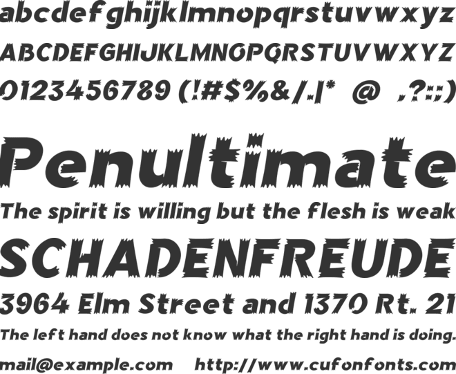 Crotah free version font preview