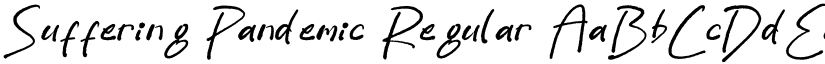 Suffering Pandemic Regular font