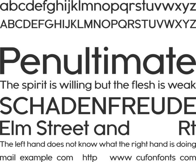 Beary font preview