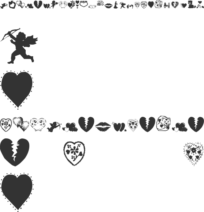 AOS Valentine font preview