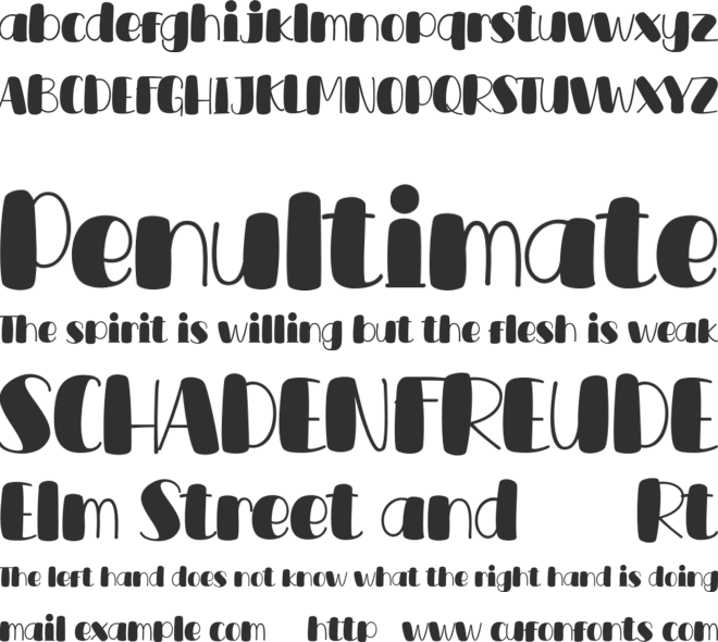 DeLumary Demo font preview