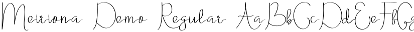 Meiriona Demo Regular font