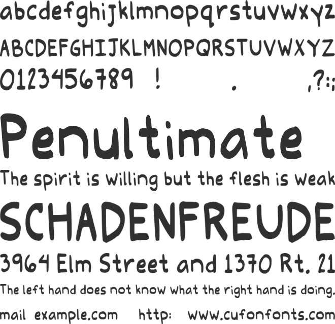 Eleanore Stohner font preview