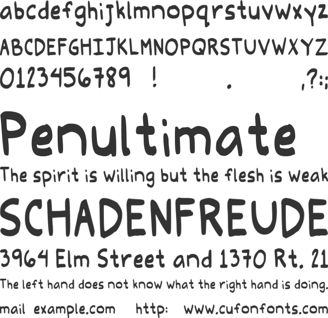 Eleanore Stohner font preview