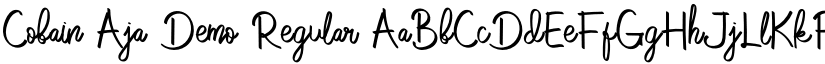 Cobain Aja Demo font download