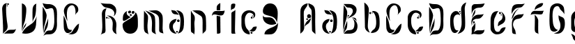 LVDC Romantic9 font