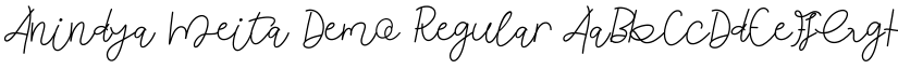 Anindya Meita Demo Regular font