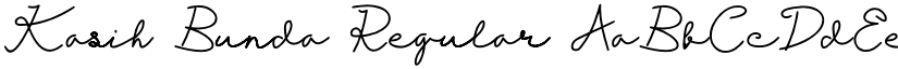 Kasih Bunda Regular font