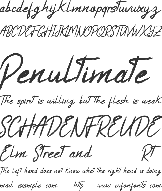 White Balance Demo font preview