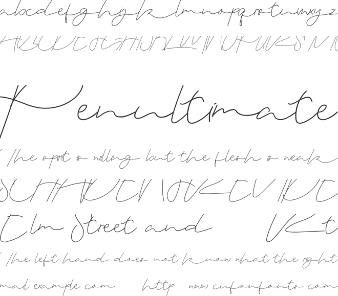 Zeanica Demo font preview