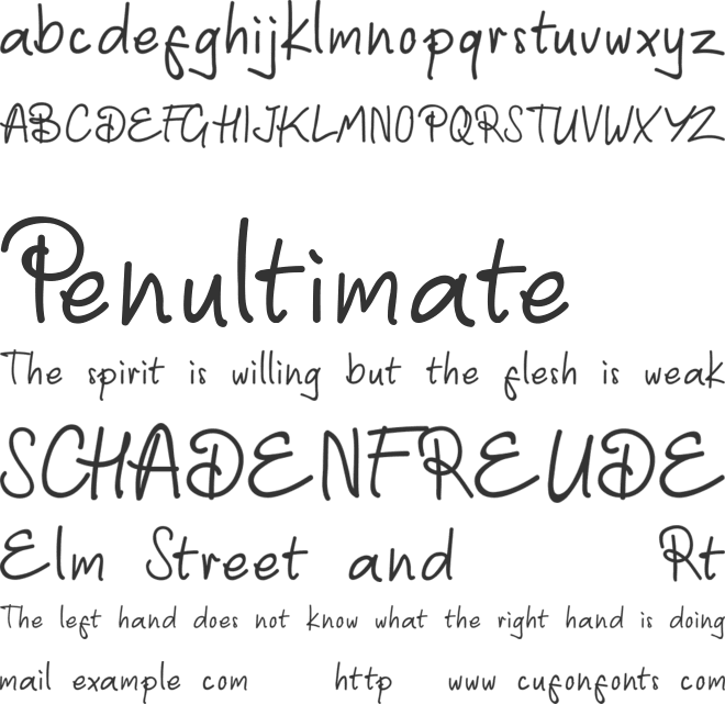 Catatan font preview